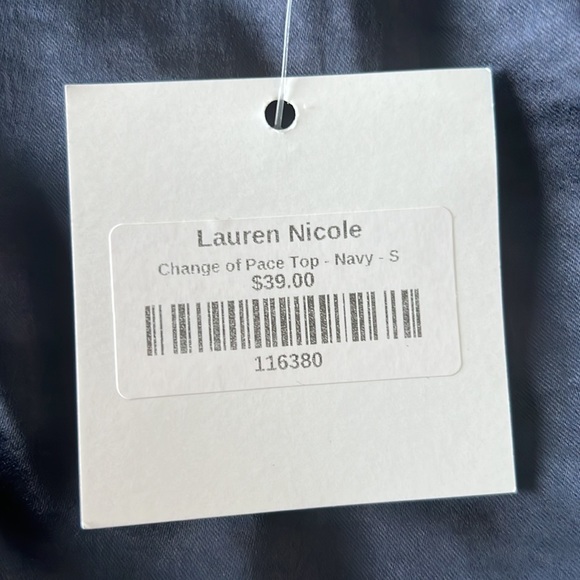 Lauren Nicole change of pace top navy - Picture 3 of 3